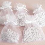 10 X Confetti Organza Bag ..