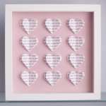 Personalised Text Hearts B..