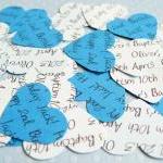 100 x Personalised Blue Con..
