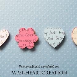 500 Personalised Confetti - Choice of 4 shapes, 12 Colours of Card - Great for Special Occassions